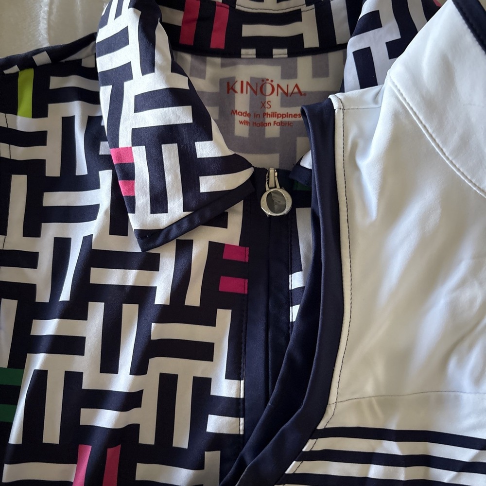 Kinona Golf Sleeveless 1/4 Zip Shirt Woman's Small NWOT Lot Of 2 - Picture 3 of 7